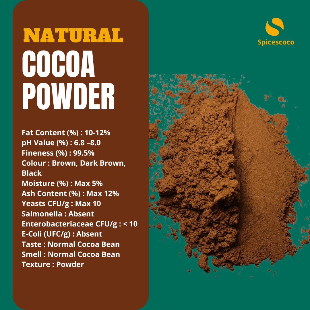 COCOA POWDER NATURAL FAT 10-12%